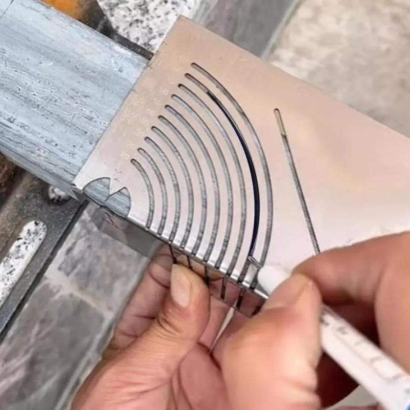 أداة قابلة للتعديل ذات غرض مزدوج للكتابة على المعادن وثقب المركز لأعمال هندسة المعادن - Image 2